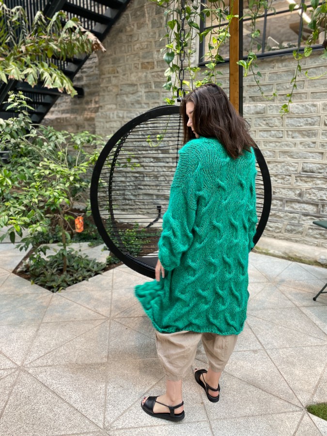 Emerald Waves - Cardigan 