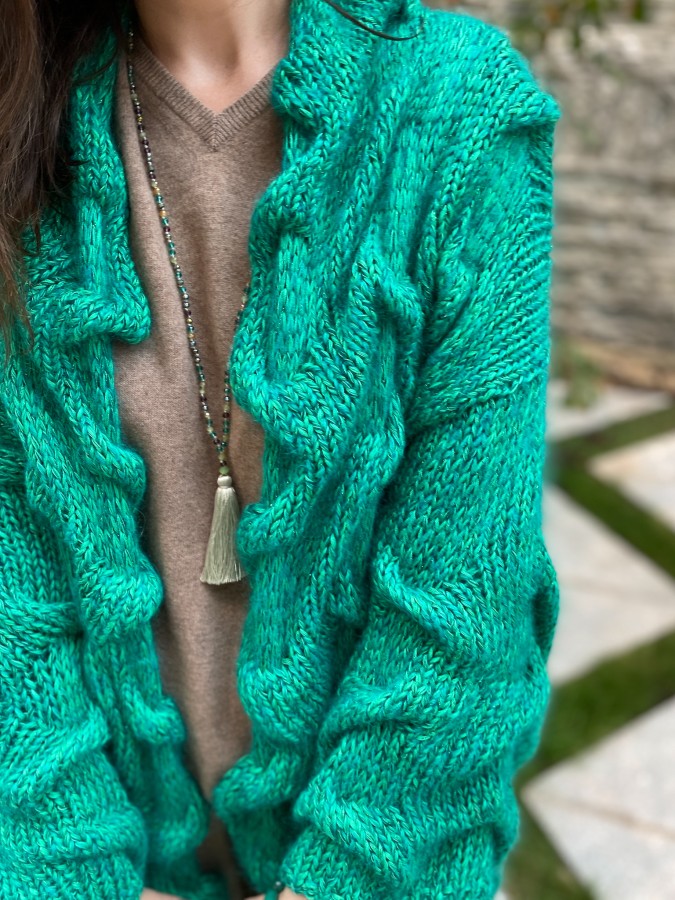 Emerald Waves - Cardigan 