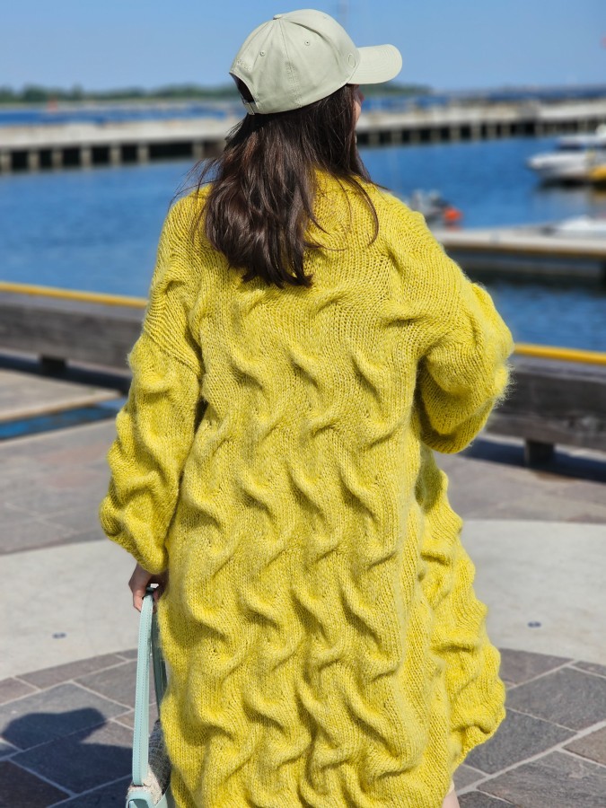 Lemon Waves - Cardigan