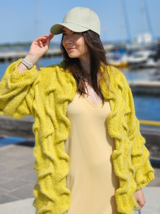 Lemon Waves - Cardigan