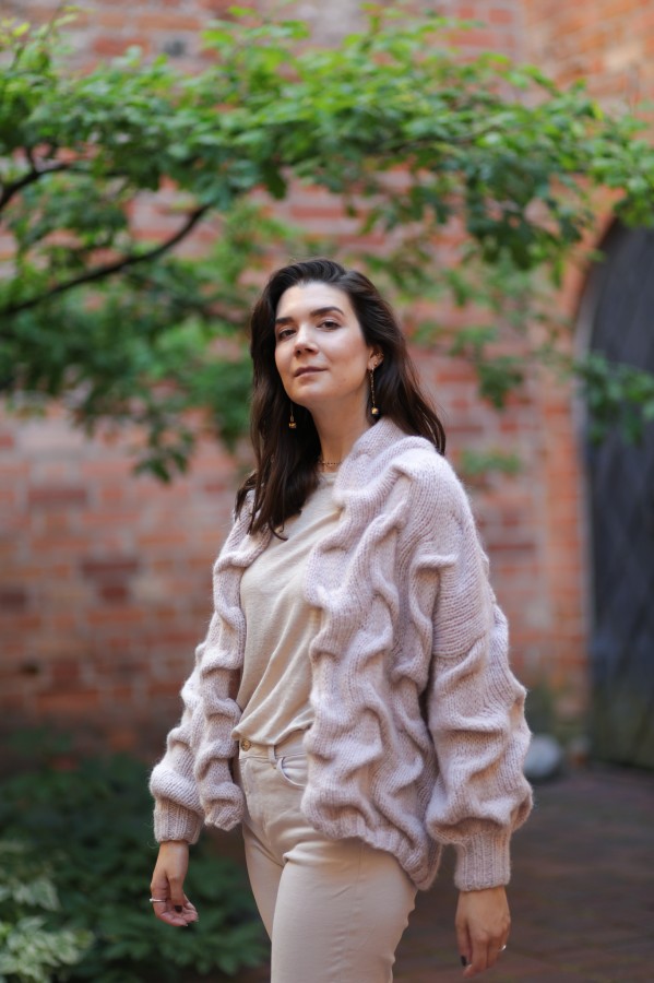 Pink Pearl Waves - Bomber Jacket Pink Pearl Waves - Bomber Jacket