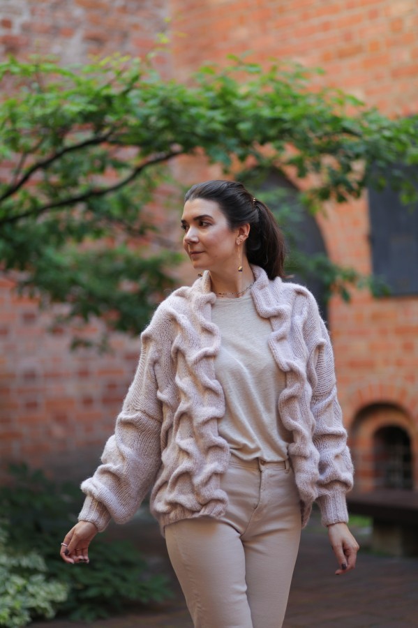 Pink Pearl Waves - Bomber Jacket Pink Pearl Waves - Bomber Jacket