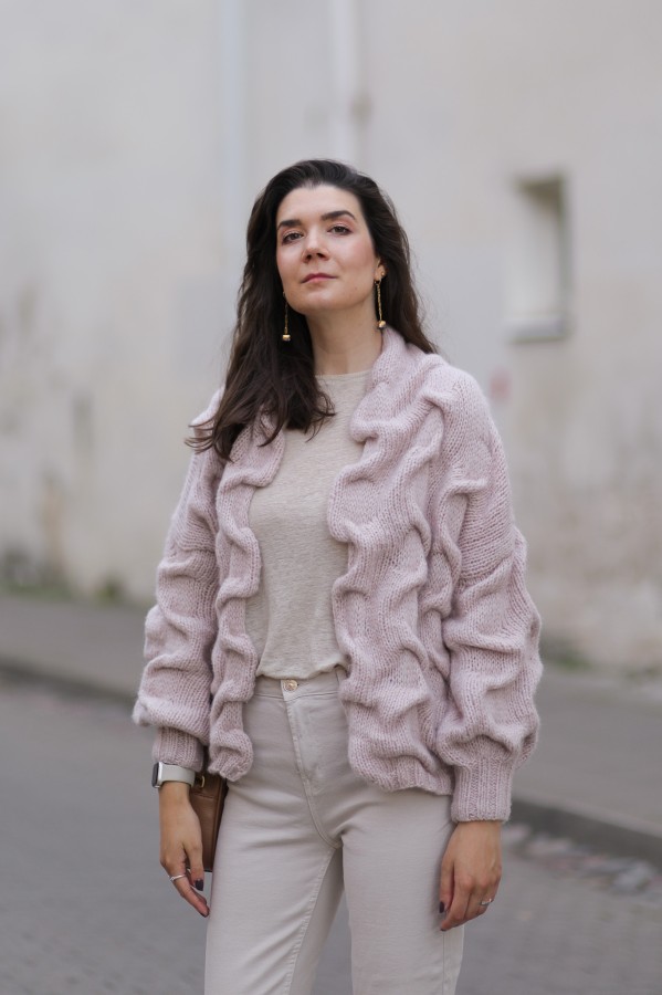 Pink Pearl Waves - Bomber Jacket Pink Pearl Waves - Bomber Jacket