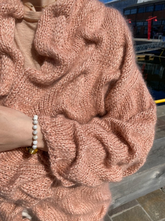 Tea Rose Waves - Cardigan