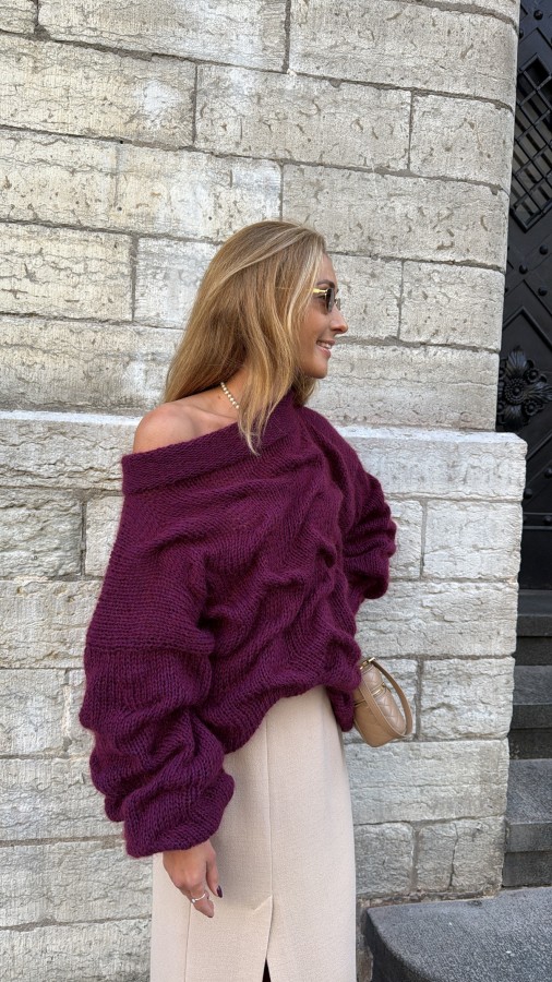 Bordeaux Waves - Sweater 