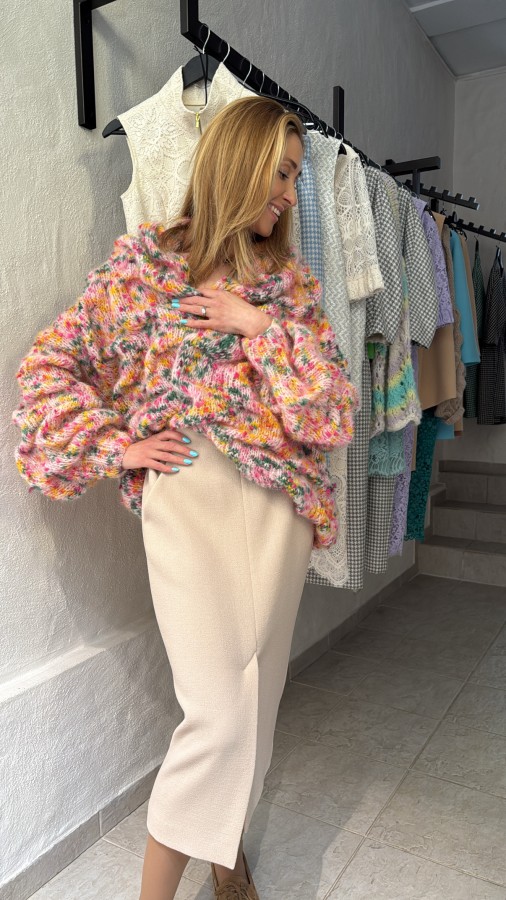 Crème Brûlée Waves - Bomber Jacket