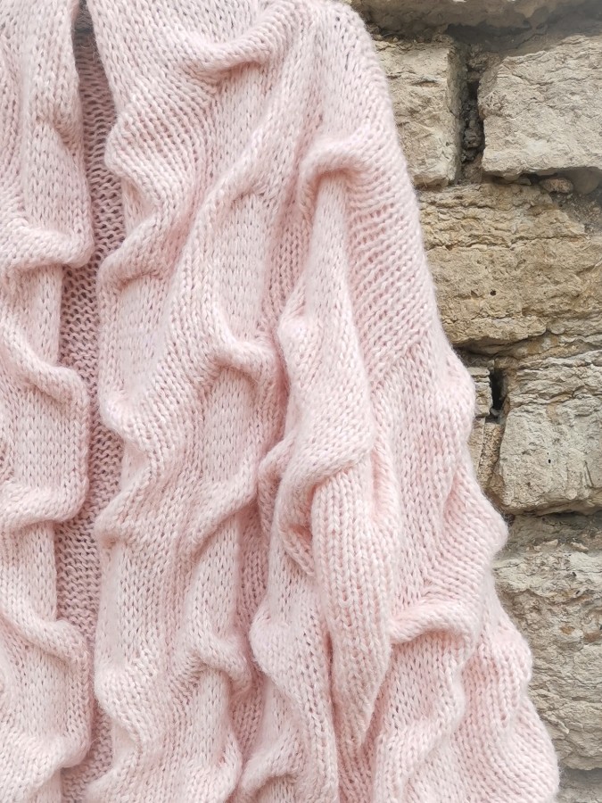 Rose Quartz Waves - Cardigan