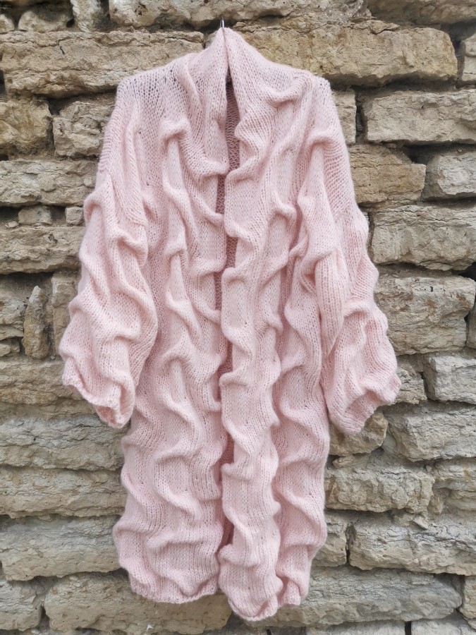 Rose Quartz Waves - Cardigan